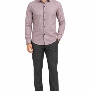 RIVAZ Dusty lilac Plain Men’s Shirt – 58104-1 – front view