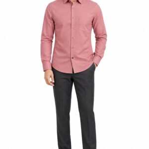 RIVAZ Dusty rose Plain Men’s Shirt – 58363 – front view