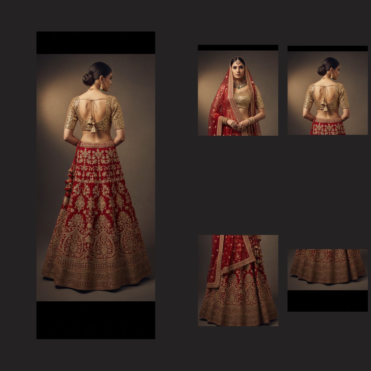 maroon unstitched lehenga 21716 – detail view