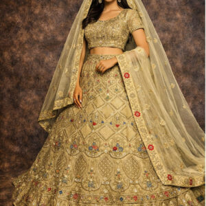 RIVAZ gold unstitched lehenga 56700 full front view