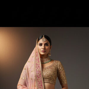 RIVAZ magenta unstitched lehenga 60120-2 full front view
