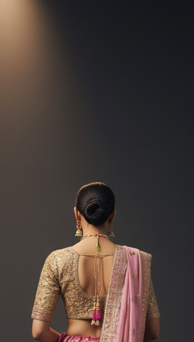 RIVAZ magenta unstitched lehenga 60120 design detail view